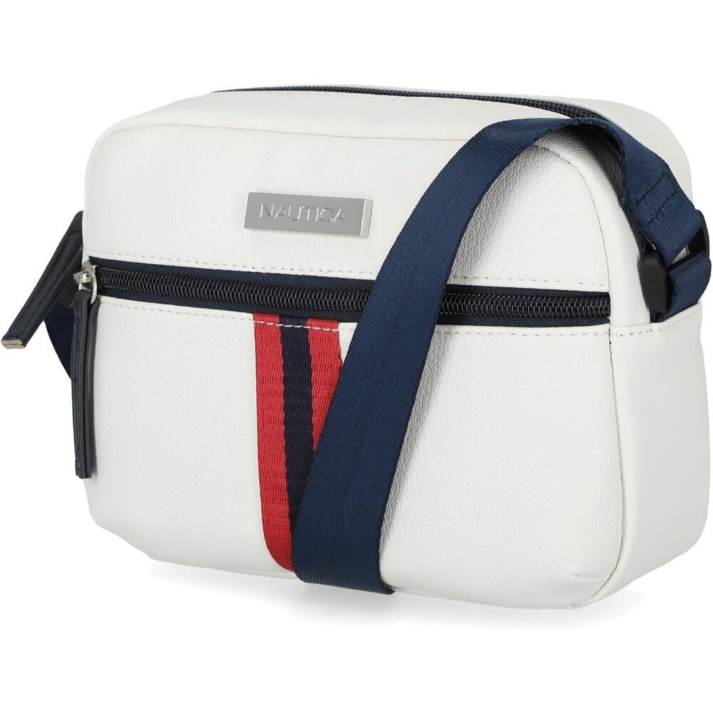 Nautica Crossbody Bag Women's Blue White Adjustable Strap Candid Camera Purse